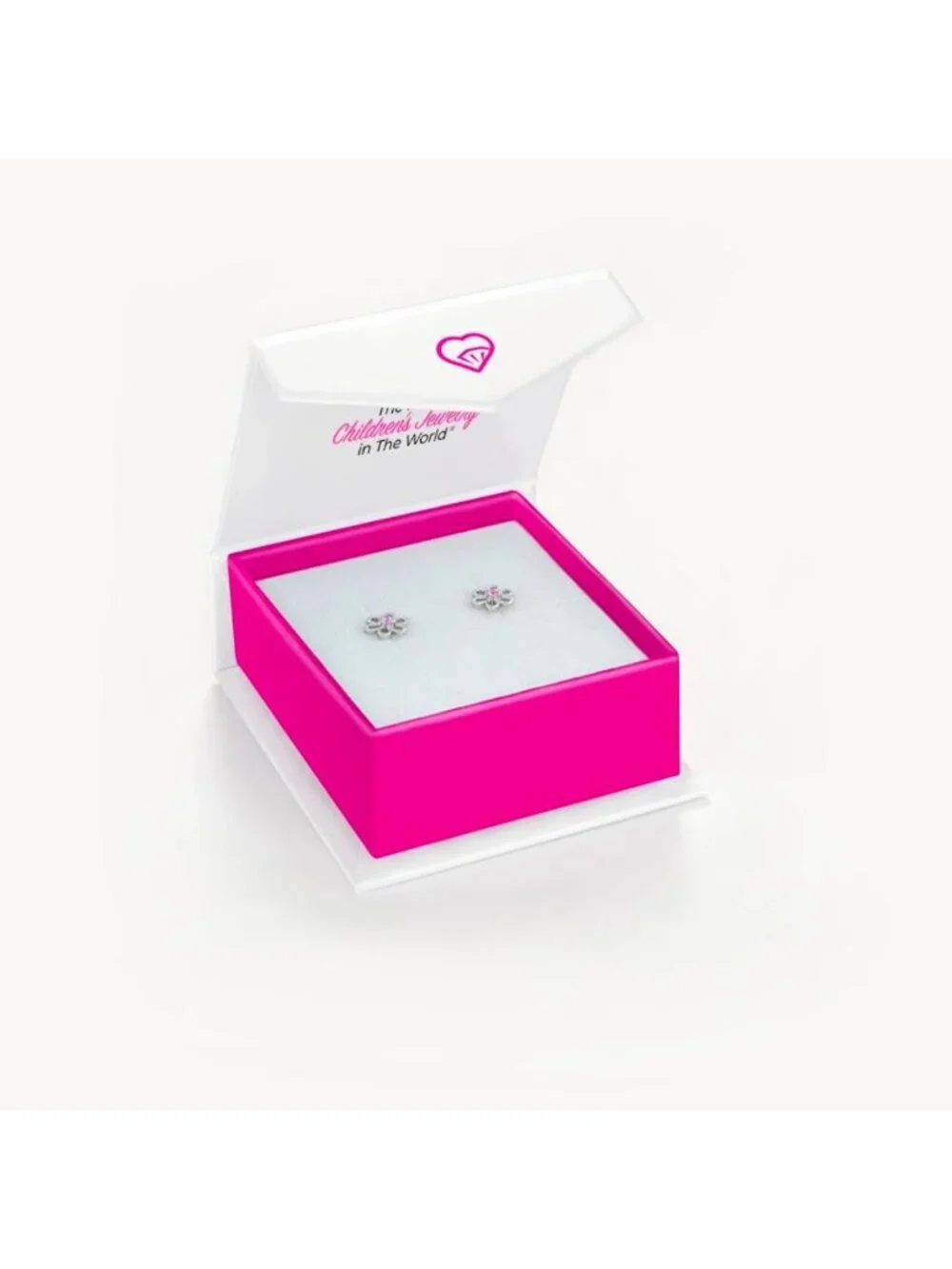 925 Sterling Silver CZ Flower Earrings for Kids - Cute & Sparkly Jewelry Gift